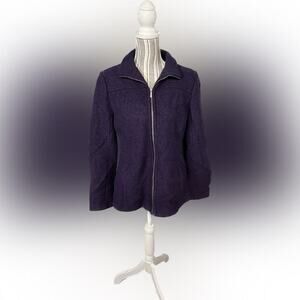 LANDS END WOMENS FULL ZIP JACKET SIZE 10P NWT